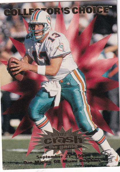 1997 UPPER DECK #C2 DAN MARINO CRASH THE GAME- MIAMI DOLPHINS