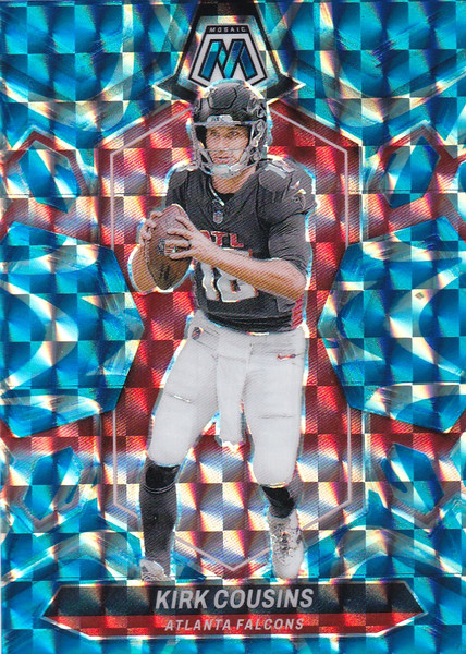 2024 MOSAIC #8 KIRK COUSINS BLUE REACTIVE- ATLANTA FALCONS