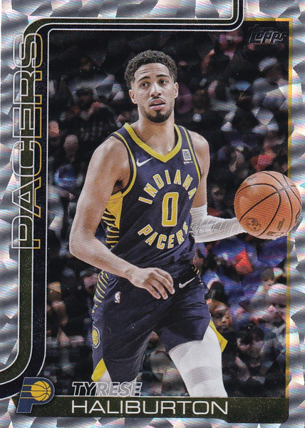2025 TOPPS #47 TYRESE HALIBURTON DIAMONTE- INDIANA PACERS