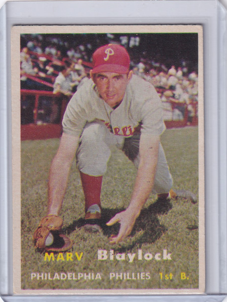1957 Topps Baseball #224 Marv Blaylock - Philadelphia Phillies