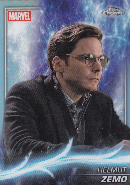2025 Topps Chrome Marvel Refractor #62 Helmut Zemo - Captain America: Civil War