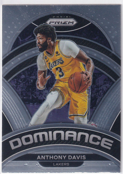 2022-23 PRIZM #8 ANTHONY DAVIS DOMINANCE- LOS ANGELES LAKERS