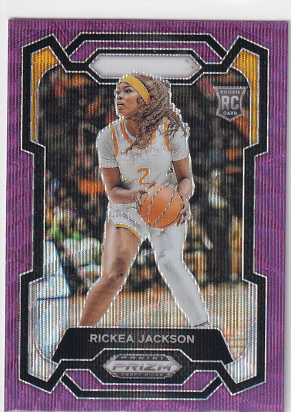 2024 PRIZM DRAFT PICK #44 RICKEA JACKSON PURPLE WAVE- LOS ANGELES SPARKS