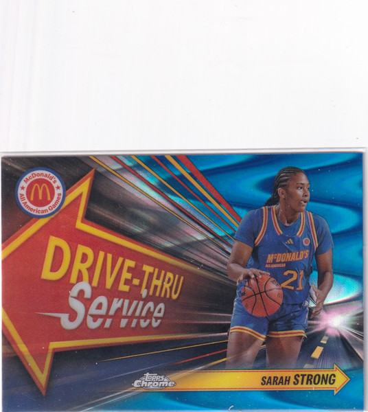 2024 TOPPS CHROME #DTS-SST SARAH STRONG DRIVE THROUGH BLUE- UCONN HUSKIES