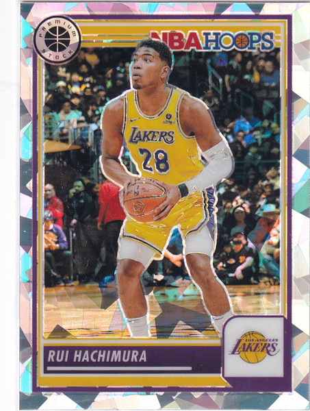 2023-24 PREMIUM STOCK #24 RUI HACHIMURA CRACKED ICE- LOS ANGELES LAKERS