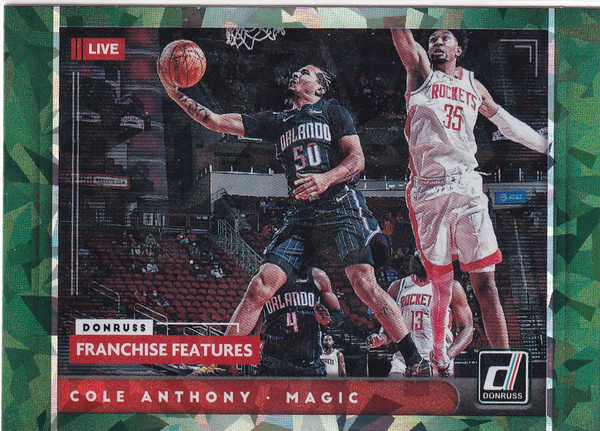 2021-22 DONRUSS #21 COLE ANTHONY GREEN CRACKED ICE- ORLANDO MAGIC