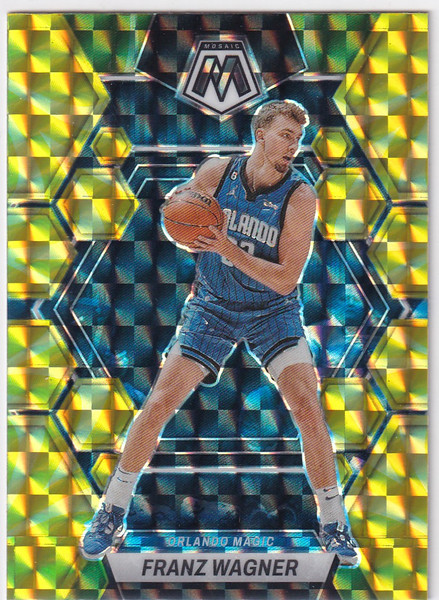 2022-23 MOSAIC #39 FRANZ WAGNER REACTIVE YELLOW- ORLANDO MAGIC