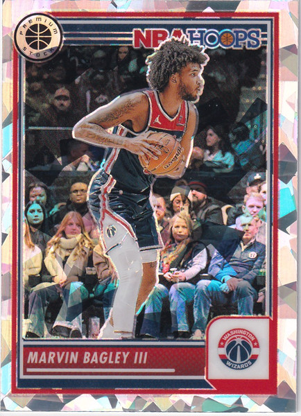 2023-24 PREMIUM STOCK #95 MARVIN BAGLEY III CRACKED ICE- WASHINGTON WIZARDS