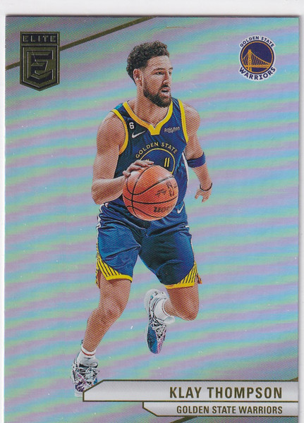 2023-24 DONRUSS ELITE #12 KLAY THOMPSON HOLO- GOLDEN STATE WARRIORS