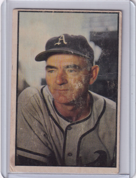 1953 Bowman Color #95 Wally Moses - Philadelphia Athletics