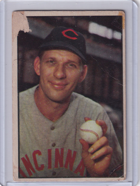 1953 Bowman Color #87 Harry Perkowski - Cincinnati Reds