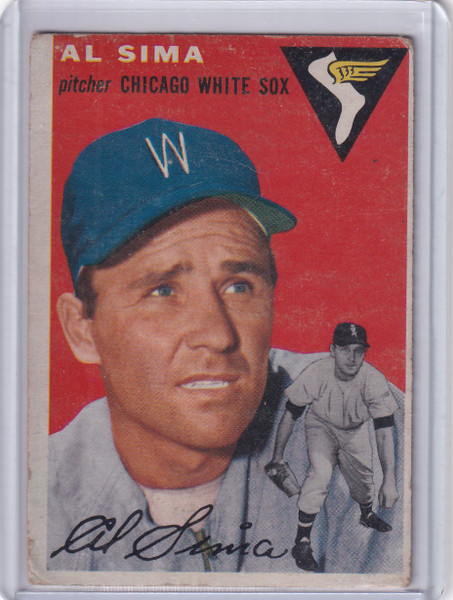 1954 Topps #216 Al Sima - Chicago White Sox