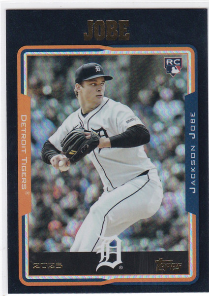 2025 Topps Archives Black Foil #265 Jackson Jobe RC Detroit Tigers
