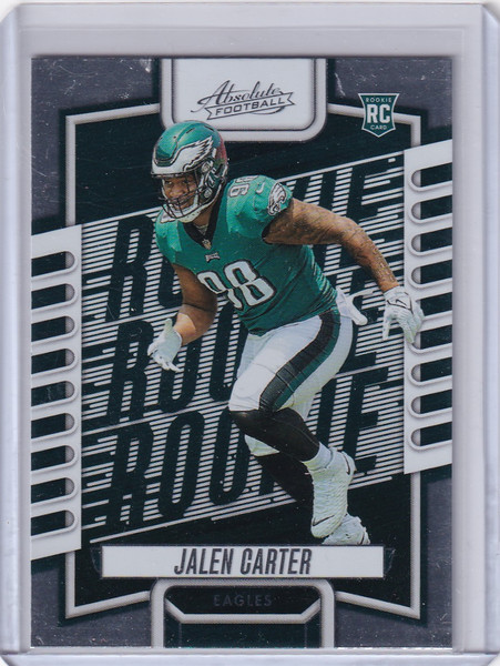 2023 Panini Absolute #107 Jalen Carter - Philadelphia Eagles