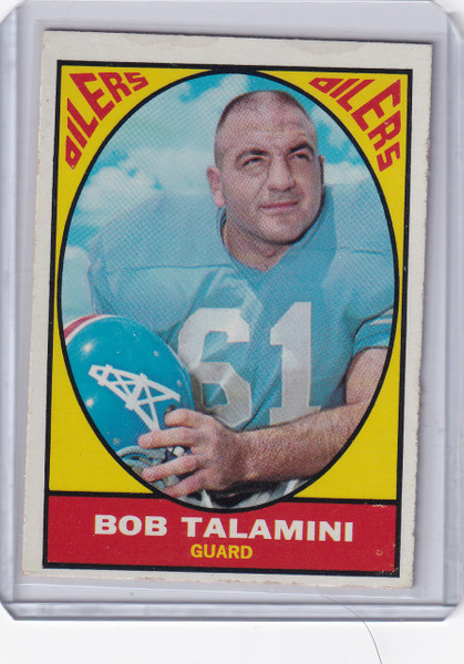 1967 Topps Football #54 Bob Talamini - Houston Oilers