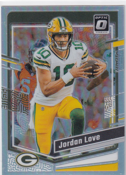2023 DONRUSS OPTIC #68 JORDAN LOVE SILVER- GREEN BAY PACKERS