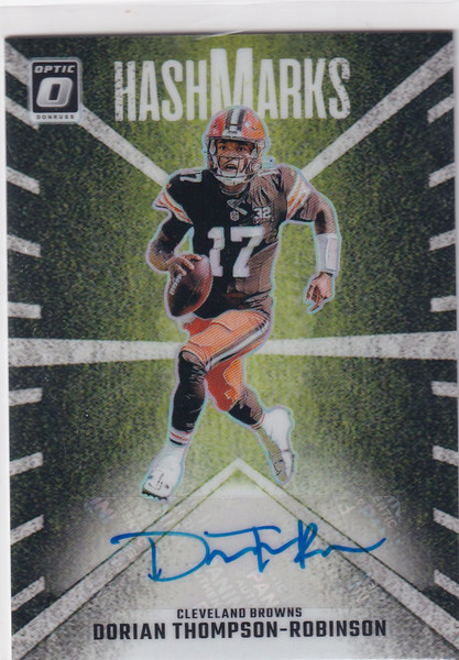 2024 DONRUSS OPTIC #HM-DTR DORIAN ROBINSON HASH MARKS AUTO- CLEVELAND BROWNS