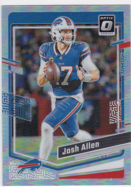2023 DONRUSS OPTIC #22 JOSH ALLEN SILVER- BUFFALO BILLS