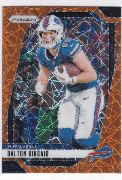 2024 PRIZM #30 DALTON KINCAID ORANGE VELOCITY- BUFFALO BILLS
