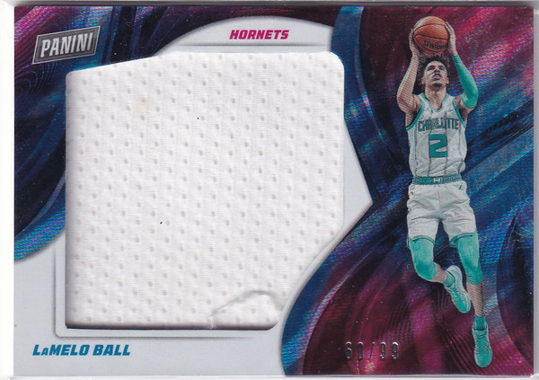 2021-22 PLAYER OF THEE DAY #LB LAMELO BALL PATCH 60/99- CHARLOTTE HORNETS