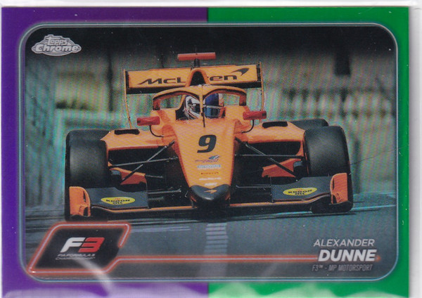2024 TOPPS CHROME #123 ALEXANDER DUNNE GREEN PURPLE- MP MOTORSPORT