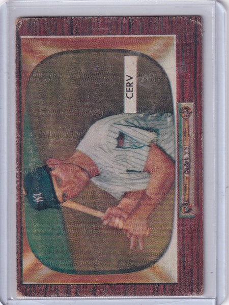 1955 Bowman Baseball #306 Bob Cerv - New York Yankees