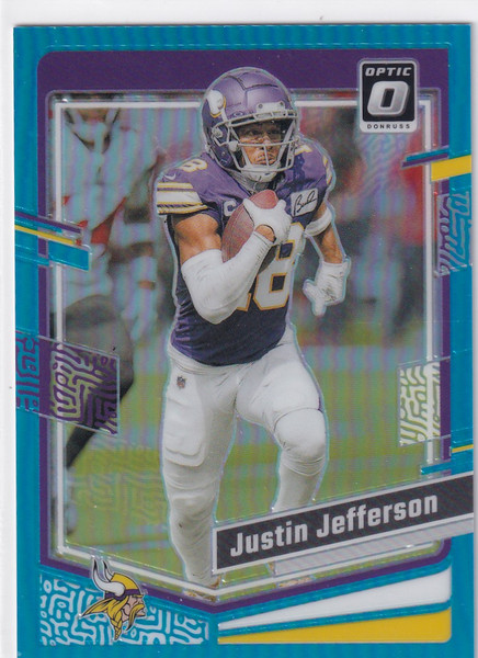 2023 DONRUSS OPTIC #125 JUSTIN JEFFERSON 197/299- MINNESOTA VIKINGS