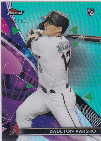 2021 Topps Finest #20 Daulton Varsho RC 9/199 Arizona Diamondbacks