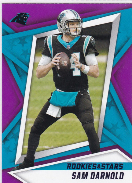 2021 Rookies & Stars #6 Sam Darnold Purple Parallel Carolina Panthers