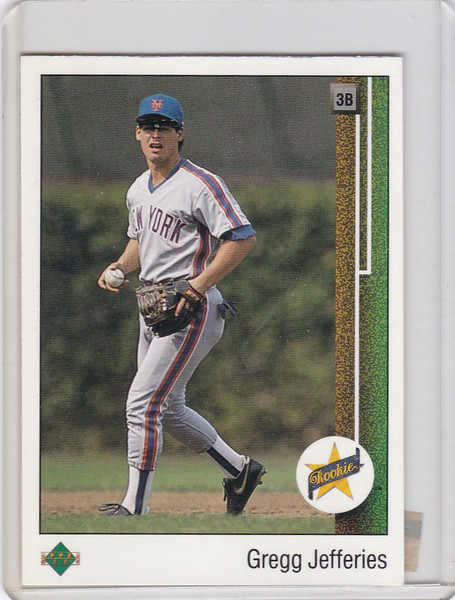 1989 upper deck #9 Gregg Jefferies Rookie Card New York Mets