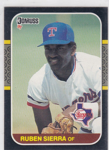 1987 Donruss #346 Ruben Sierra RC Texas Rangers
