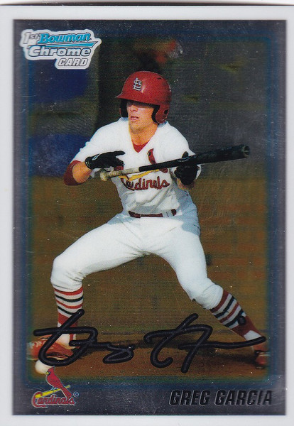 2010 Bowman Chrome #BDPP44 Greg Garcia St Louis Cardinals