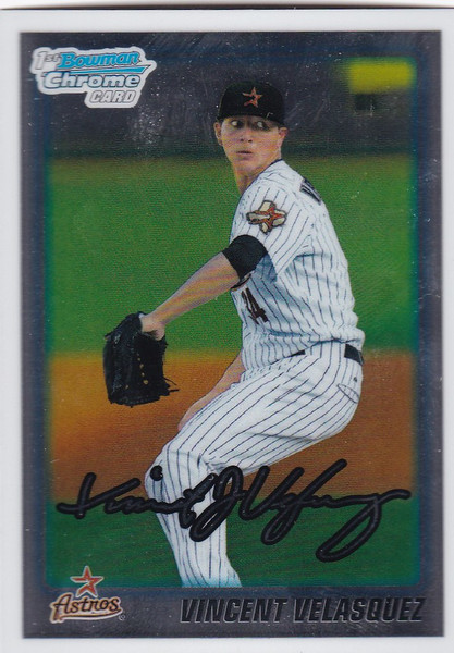2010 Bowman Chrome #BDPP45 Vincent Velasquez Houston Astros