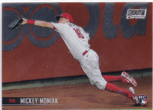 2021 Topps Stadium Club Chrome #316 Mickey Moniak RC Philadelphia Phillies