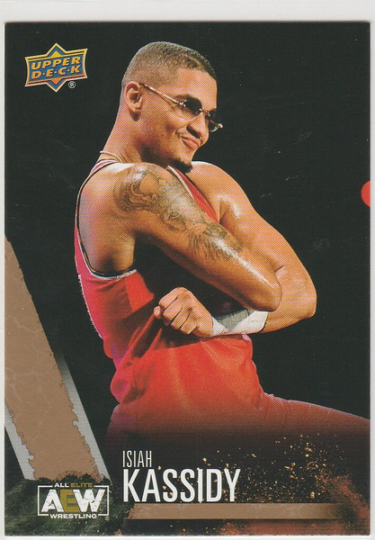 2021 UPPER DECK AEW ALL ELITE WRESTLING GOLD PARALLEL #14 ISIAH KASSIDY