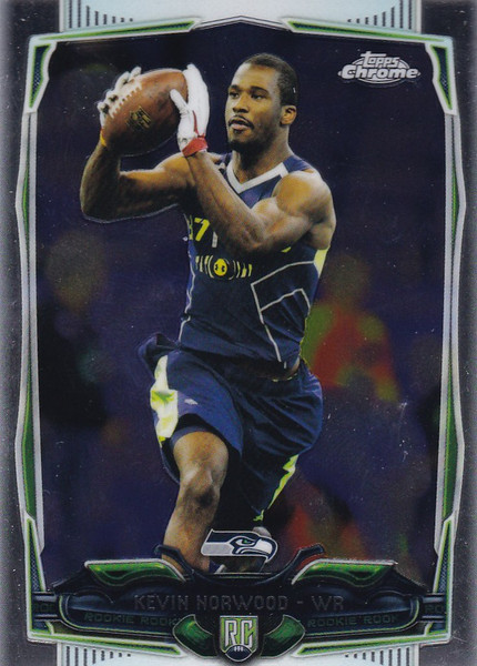 2014 Topps Chrome #142 Kevin Norwood RC Rookie -- Seattle Seahawks
