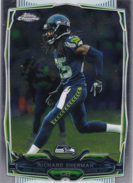 2014 Topps Chrome #97 Richard Sherman -- Seattle Seahawks