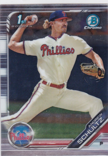2019 Bowman Chrome #BDC-120 Andrew Schultz Philadelphia Phillies