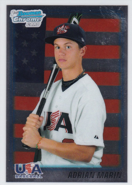 2010 Bowman Chrome #BDPP102 Adrian Marin USA Card