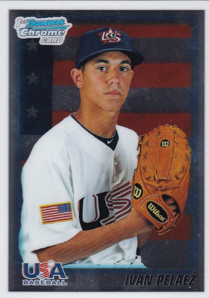2010 Bowman Chrome #BDPP105 Ivan Pelaez USA Card