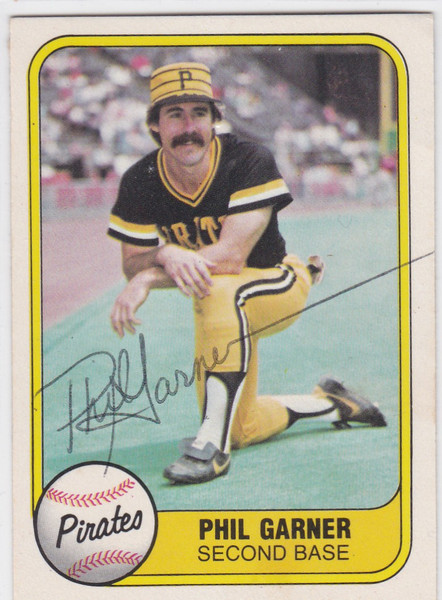1981 Fleer #263 Phil Garner TTM Auto (Thru the Mail)  Pittsburgh Pirates