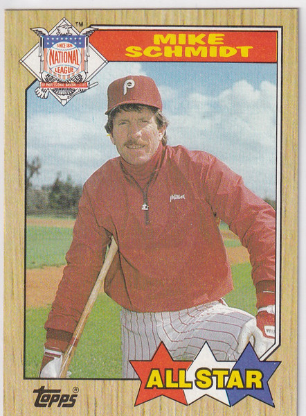 1987 TOPPS #597 MIKE SCHMIDT ALL STAR- PHILADELPHIA PHILLIES