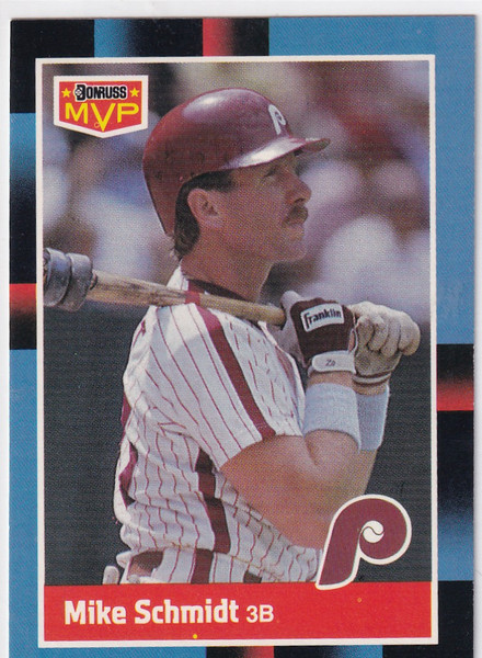 1987 FLEER #BC-4 MIKE SCHMIDT MVP- PHILADELPHIA PHILLIES