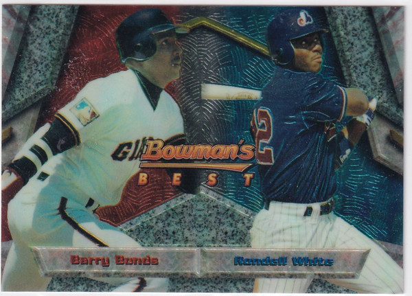 1994 TOPPS BOWMAN BEST #97 BARRY BONDS & RANDELL WHITE- SAN FRANCISCO GIANTS