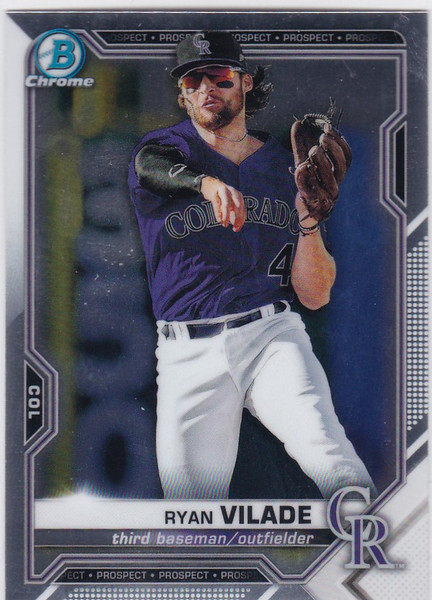 2021 Bowman Chrome #BCP-68 Ryan Vilade Colorado Rockies