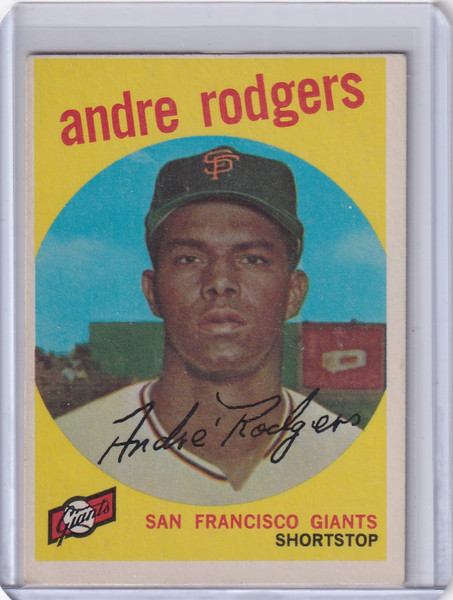 1959 Topps Baseball #216 Andre Rodgers - San Francisco Giants