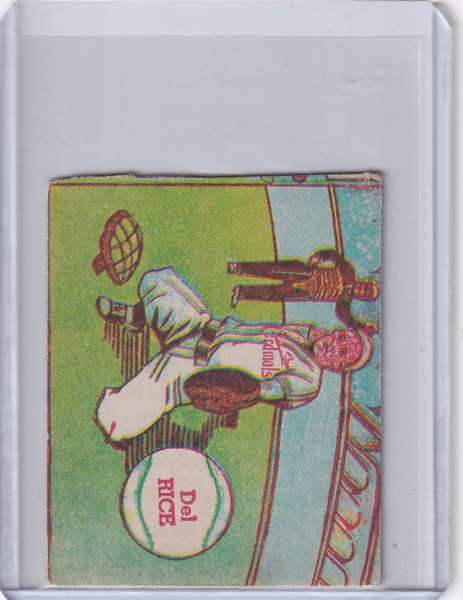 1949 R302-02 M.P. & Co #112 Del Rice - St Louis Cardinals