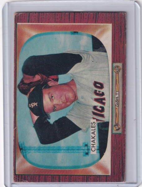1955 Bowman Baseball #148 Bob Chakales - Chicago White Sox