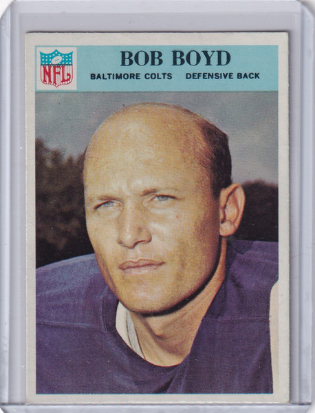 1966 Philadelphia Football #16 Bob Boyd - Baltimore Colts