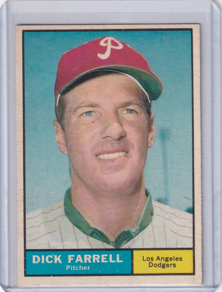 1961 Topps #522 Dick Farrell - Los Angeles Dodgers